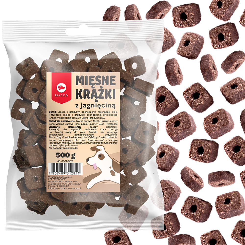 Maced Przysmak Treserki dla Psa Miękkie Mięsne Krążki Mix Smaków 3x500g